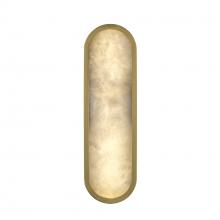  LED-22650 AG - Minerva LED 16" Spanish Alabaster Wall Sconce